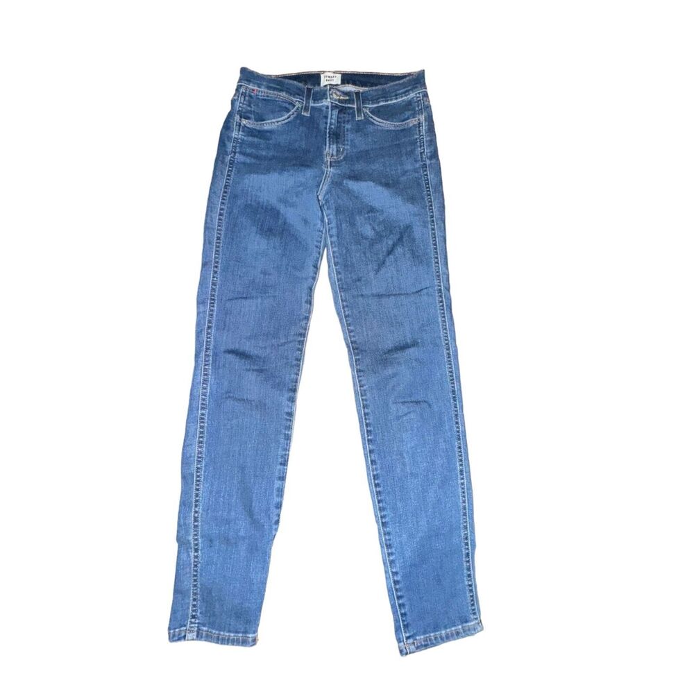 Aritzia Sunday Best Switch High Rise Skinny Jeans Women's 26 Blue Medium Wash